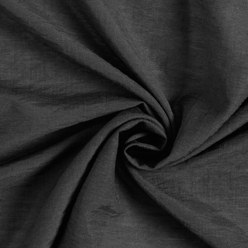 Voile viscose blend – black,  image number 1