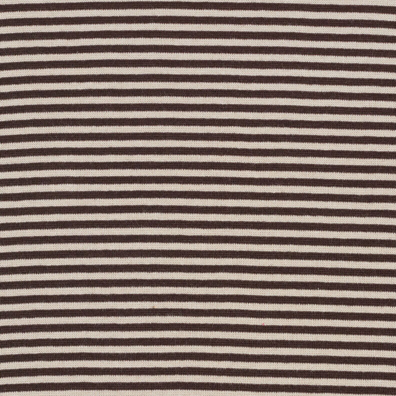 Ribbing Striped tubular fabric – black brown/natural,  image number 1