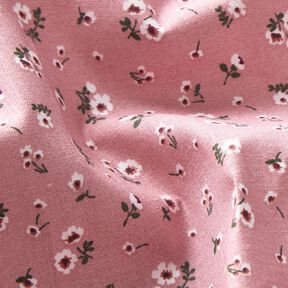 Organic Cotton Poplin little flowers – dusky pink, 