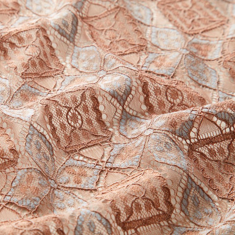 Lace fabric ornaments – light dusky pink,  image number 2