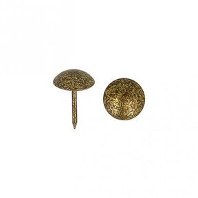 Upholstery Tacks [ 17 mm | 50 Stk.] - antique gold metallic, 