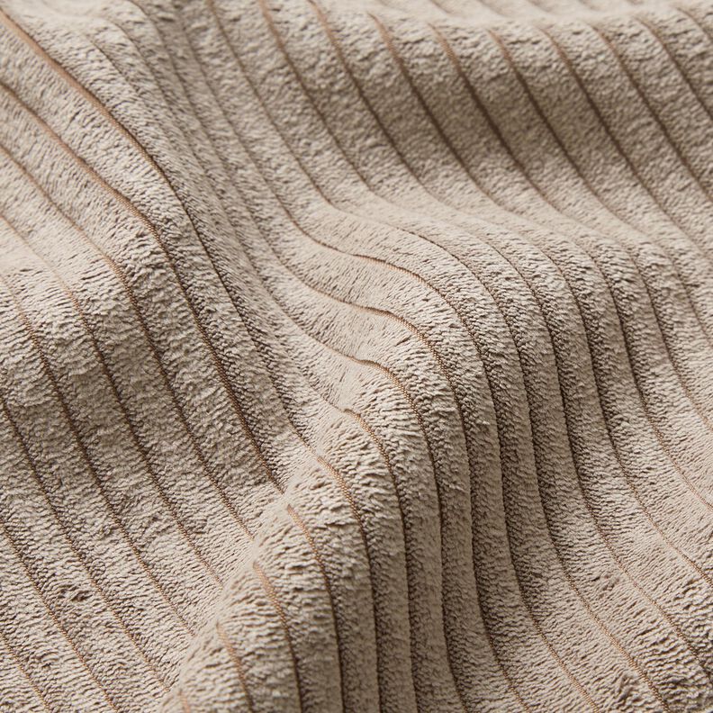 Upholstery Fabric soft corduroy – taupe,  image number 3