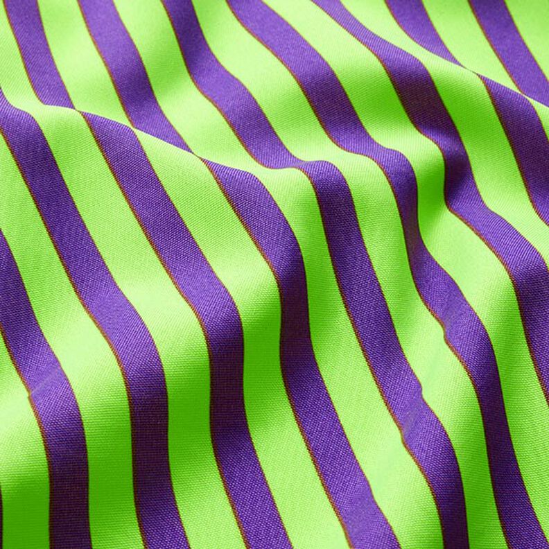 vertical stripes carnival fabric – neon yellow/lilac,  image number 2