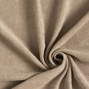 Towelling Fabric Stretch Plain – beige, 