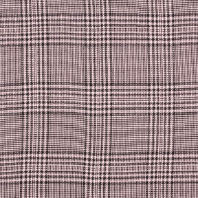 viscose fabric Glen Plaid – dusky pink/black, 