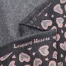 Brushed Sweatshirt Fabric Glitter Leopard Hearts – anthracite,  thumbnail number 4