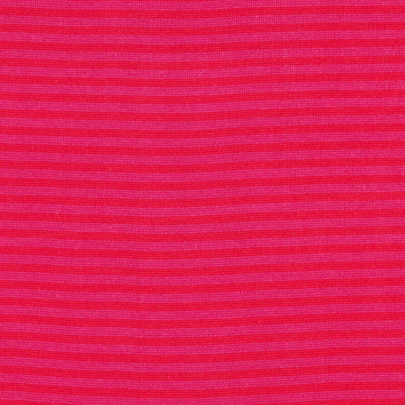 Ribbing Striped tubular fabric – fire red/intense pink,  image number 1