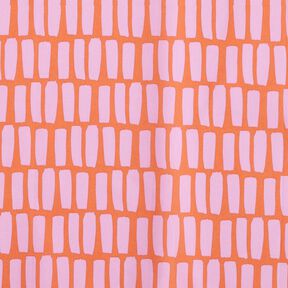 Coated Cotton Brushstrokes – orange/pastel violet, 