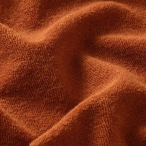 Towelling Fabric Stretch Plain – terracotta, 