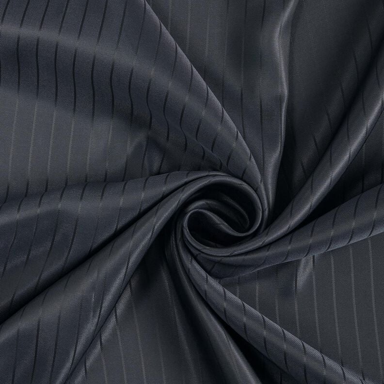 Lining Fabric Jacquard Vertical stripes – anthracite,  image number 3