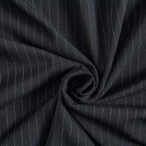 Viscose blend pinstripe – black/white, 