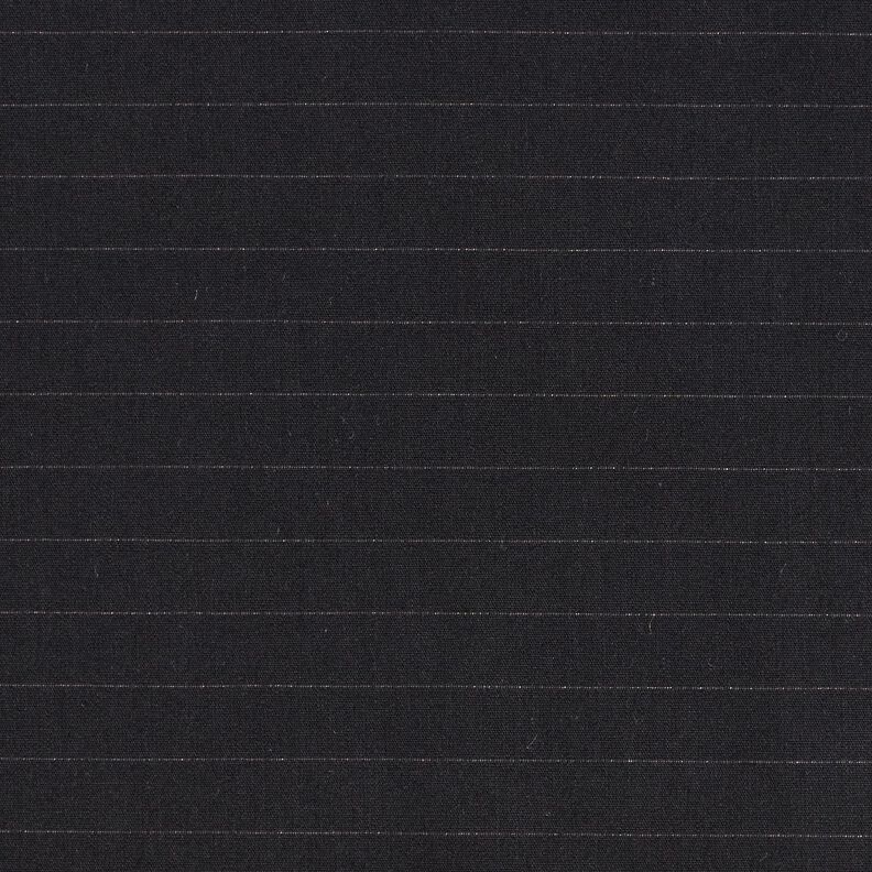 Horizontal pinstripes cotton fabric – black,  image number 1