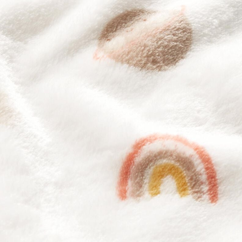 Cosy Fleece Rainbow and sun – white/sunglow,  image number 2