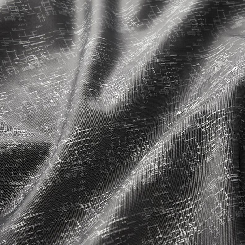 Lining Fabric Jacquard Grid Pattern – grey,  image number 2