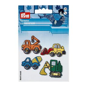Appliqué Construction vehicles [ 4 pieces ] | Prym – orange/yellow, 