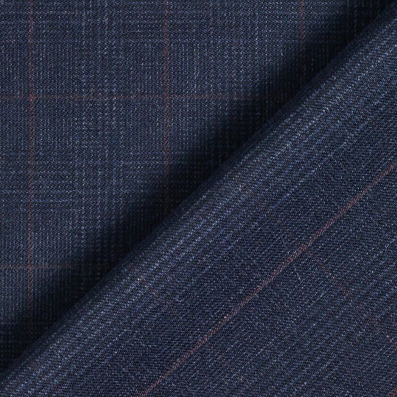 Wool blend subtle tartan – midnight blue/fawn,  image number 4