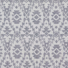 Double Gauze/Muslin Jacquard Aztec pattern | by Poppy midnight blue/misty grey, 