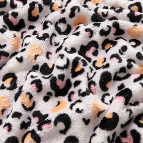 Cosy Fleece Leopard print – misty grey, 