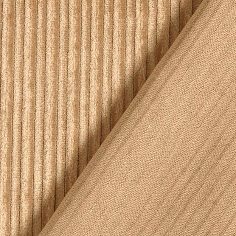 Plain Cotton Viscose Blend Stretch Cord – beige,  image number 3