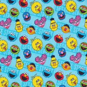 Cotton Poplin Licensed Fabric Sesame Street | Sesame Workshop – turquoise, 