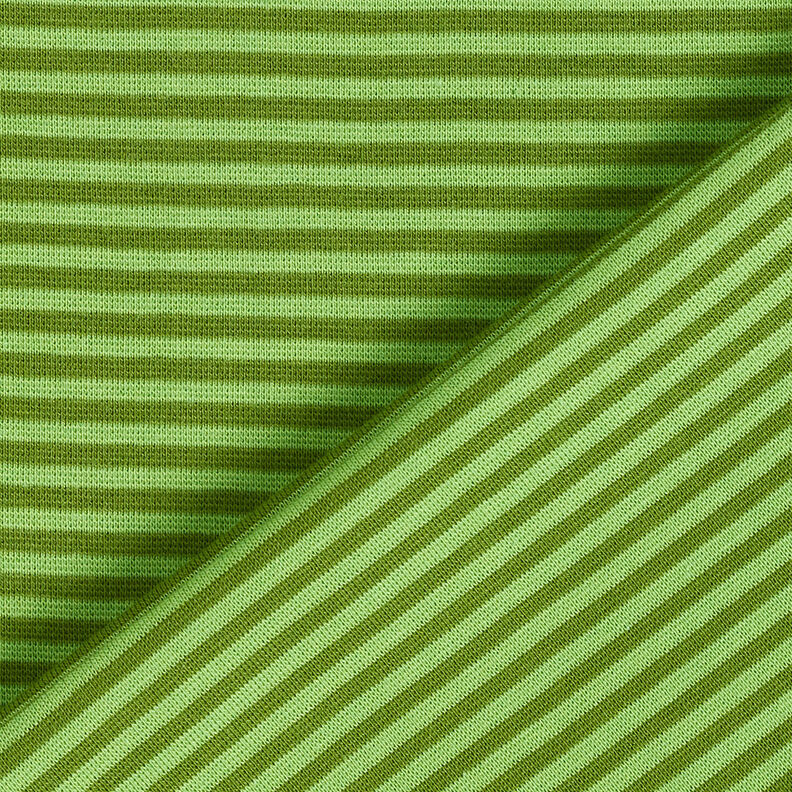 Ribbing Striped tubular fabric – apple green/pine,  image number 4