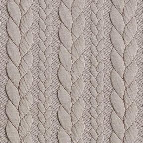 Cabled Cloque Jacquard Jersey – beige, 