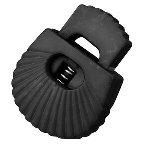Cord Stopper Shell [Opening: 8 mm] – black, 