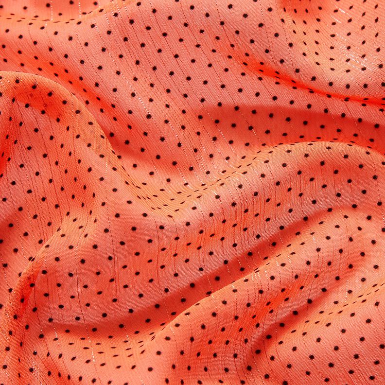 Glitter stripes and dots chiffon – orange,  image number 2