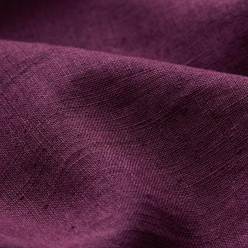 Lightweight linen blend pre-washed – merlot,  image number 3