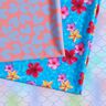 Swimsuit Fabric hearts – lobster/light wash denim blue,  thumbnail number 6