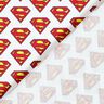 Cotton Poplin Superman logo Licensed Fabric | DC Comics – white,  thumbnail number 4