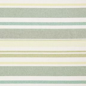 Decor Fabric Half Panama Colourful Stripe Mix Recycled – green, 