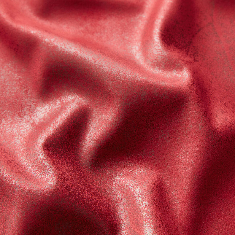 Faux leather velour used look – red,  image number 2