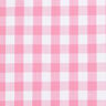 Cotton Vichy check 1,7 cm – pink/white,  thumbnail number 1