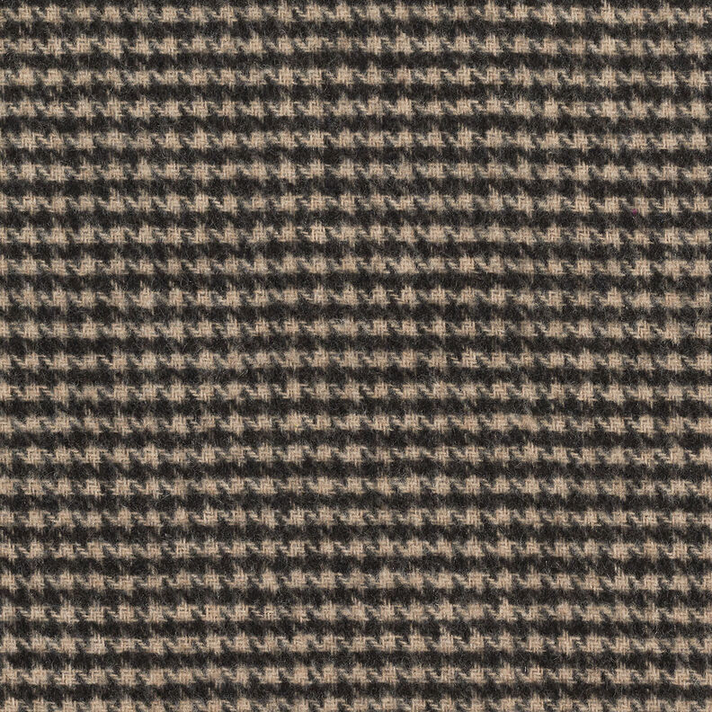 Coat fabric double-face houndstooth/plain – light grey/black,  image number 6