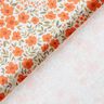 Decor Fabric Sateen sea of blooms – peach orange/white,  thumbnail number 4