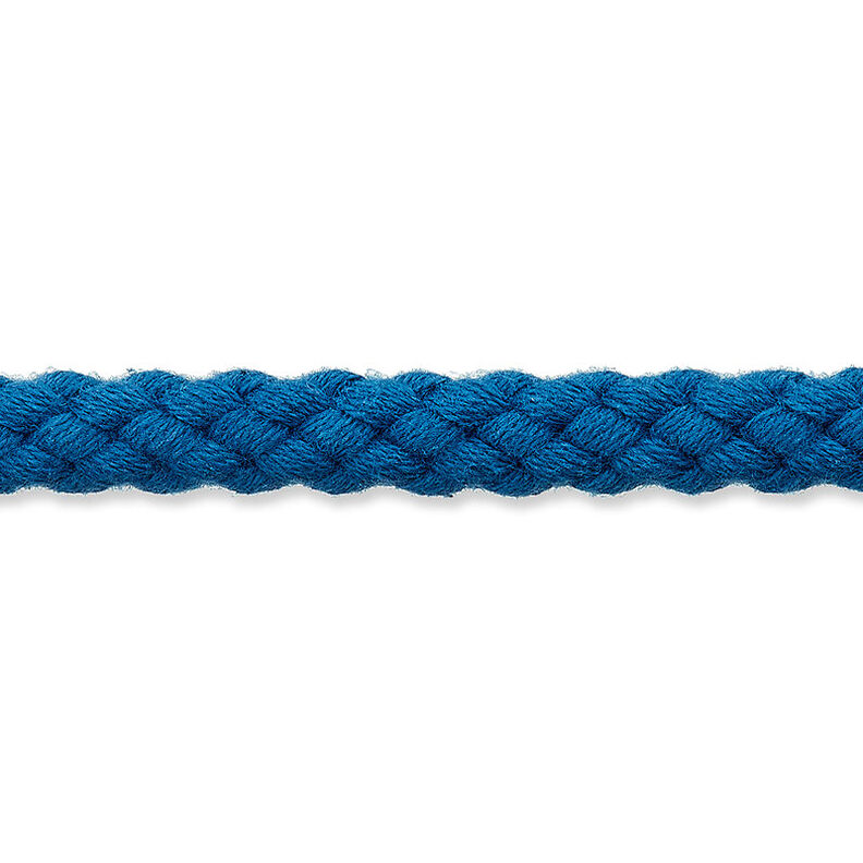 Cotton cord [Ø 7 mm] – navy blue,  image number 1