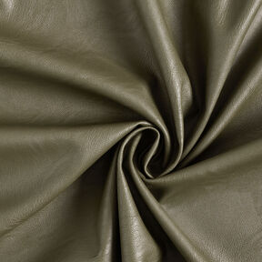Stretch imitation leather plain – khaki, 