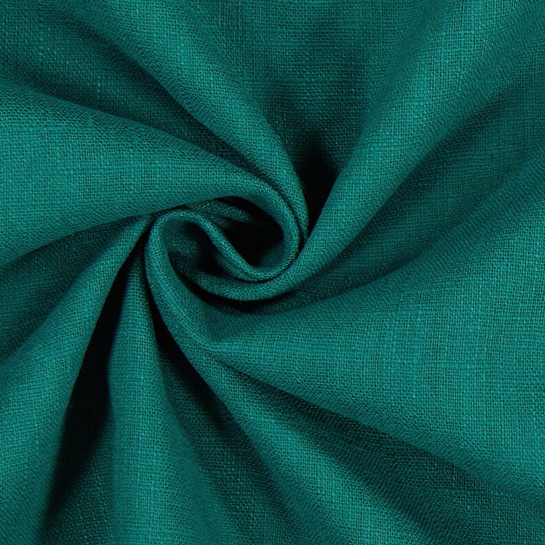 Linen fabric Ramie mix medium – blue spruce,  image number 3