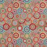 Decor Fabric Tapestry Fabric mandala circles – light beige/red,  thumbnail number 1