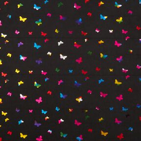 Softshell glitter butterflies – black/colour mix, 