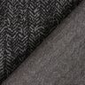 Jacquard knit abstract herringbone – grey/black,  thumbnail number 4