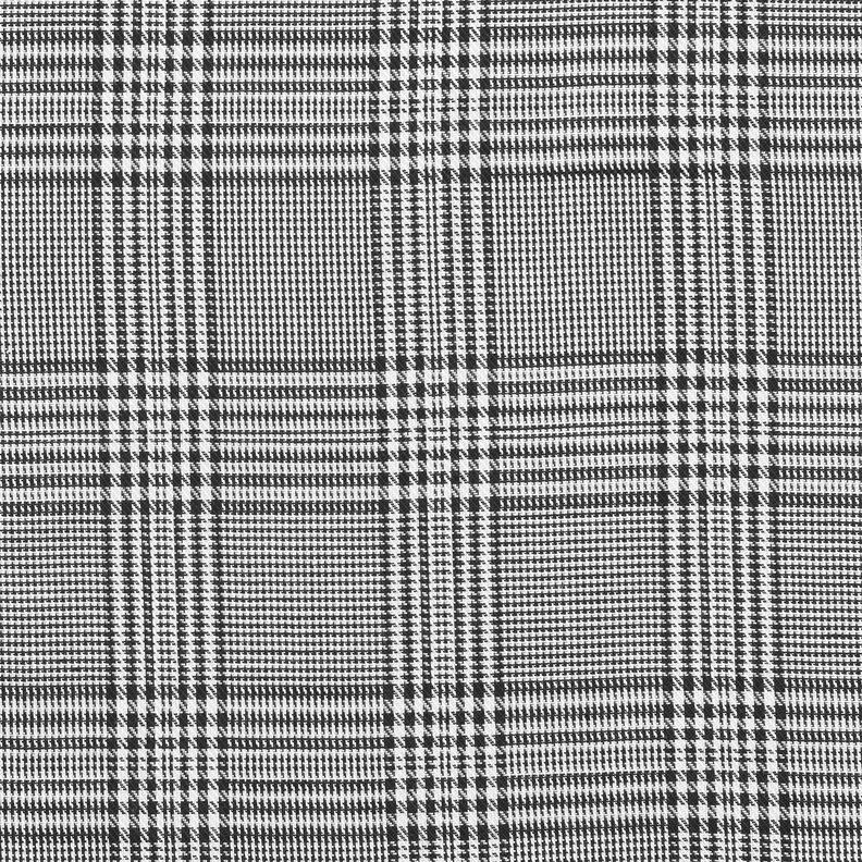 viscose fabric Glen Plaid – white/black,  image number 1