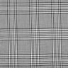 viscose fabric Glen Plaid – white/black,  thumbnail number 1