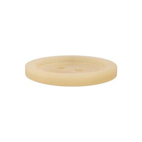 Basic 2-Hole Plastic Button - light beige, 