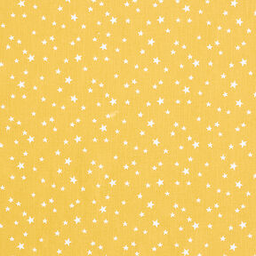 Cotton Poplin irregular stars – mustard, 