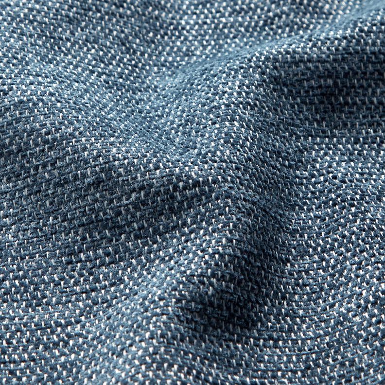 Upholstery Fabric Chenille Mottled – blue/silver grey,  image number 2