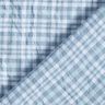 Checked crinkle look cotton fabric – light blue,  thumbnail number 4