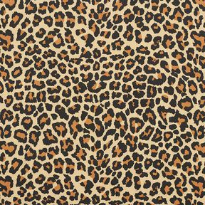 Decor Fabric Cotton Satin Leopard Print – brown, 