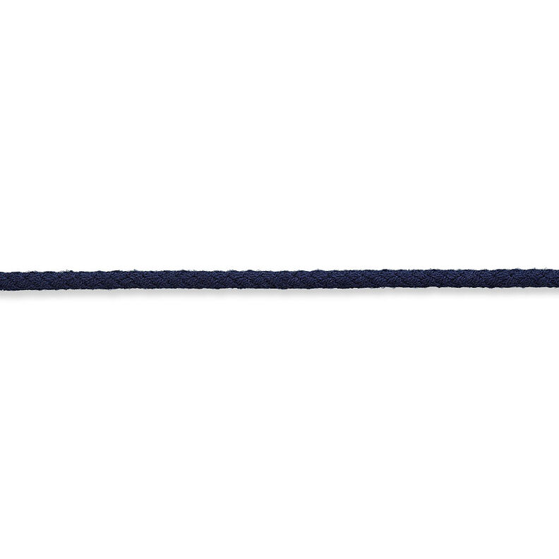 Cotton cord [Ø 3 mm] – navy blue,  image number 2